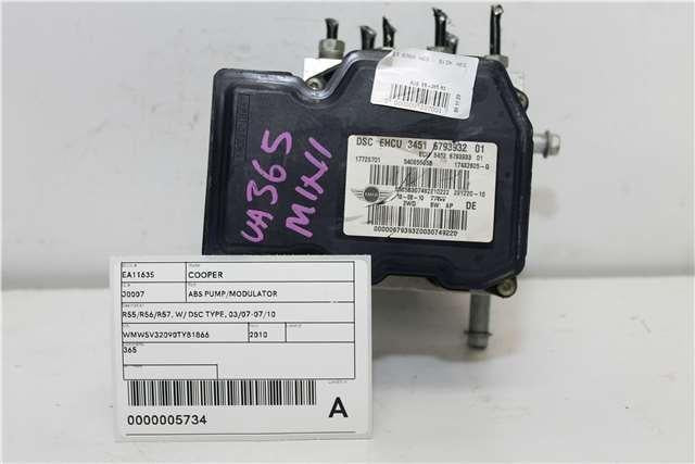 MINI, Cooper Abs Pump/Modulator R55/R56/R57 W/ Dsc Type 03/07 07/10
