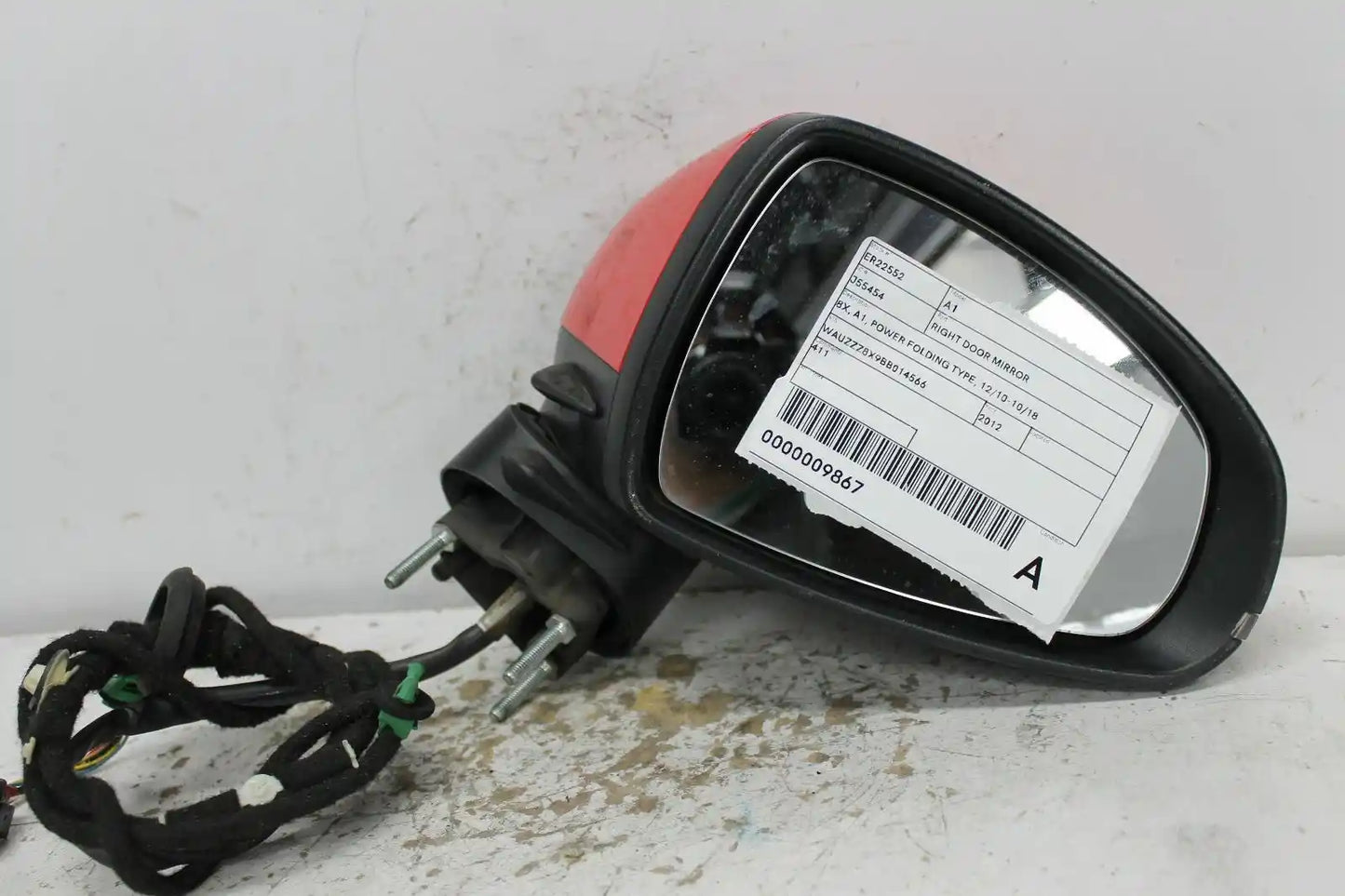 Audi, A1 Right Door Mirror 8X A1 Power Folding Type 12/10 10/18