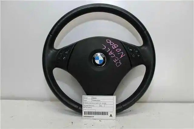 BMW, 3 Series Steering Wheel Standard Non Paddle Shift Type Leather E90/E91/E92/E93 03/05 09/13