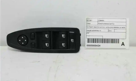 BMW, 3 Series Power Window Switch Rh Front (Master Switch) W/Folding Mirror W/ Auto Dip Non Sun Blind Button Type F30 Sedan 11/11 02/19