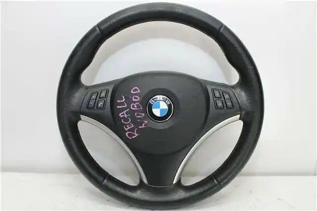 BMW, 3 Series Steering Wheel Leather Sports Non Paddle Shift Type W/ Black/Silver Hub Type E91/E92/E93 09/06 09/13