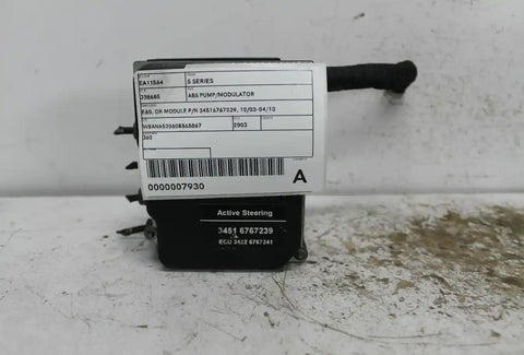 BMW, 5 Series Abs Pump/Modulator E60 On Module P/N 34516767239 10/03 04/10