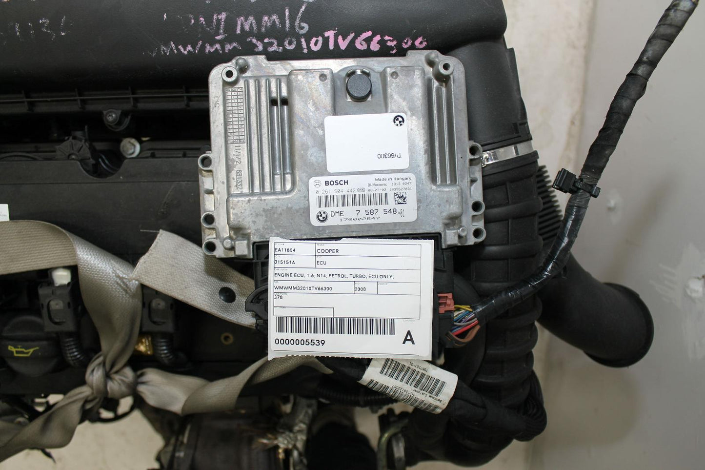 MINI, Cooper Ecu 1.6 N14 Petrol Turbo Ecu Only R55/R56/R57 03/07 05/15