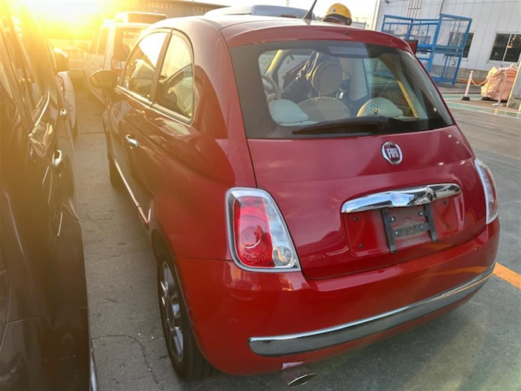 Fiat, 500, Left Taillight In Body, Hatch, Light Grey Lens Edging, 03/08-09/15