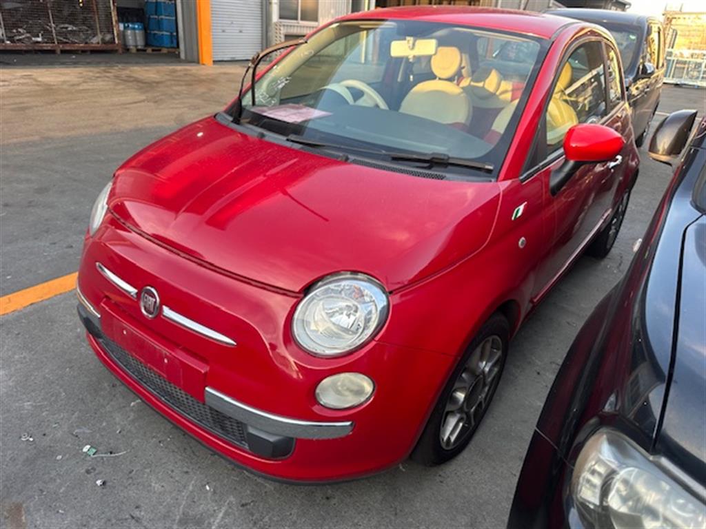 Fiat, 500, Left Taillight In Body, Hatch, Light Grey Lens Edging, 03/08-09/15