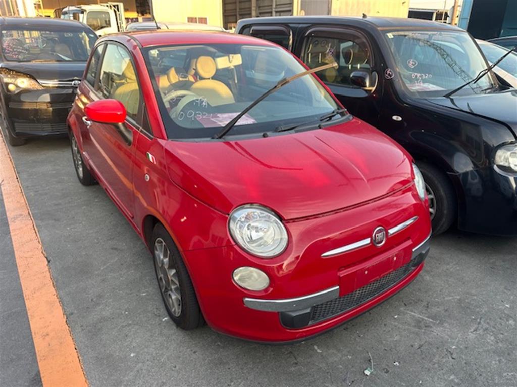 Fiat, 500, Left Taillight In Body, Hatch, Light Grey Lens Edging, 03/08-09/15
