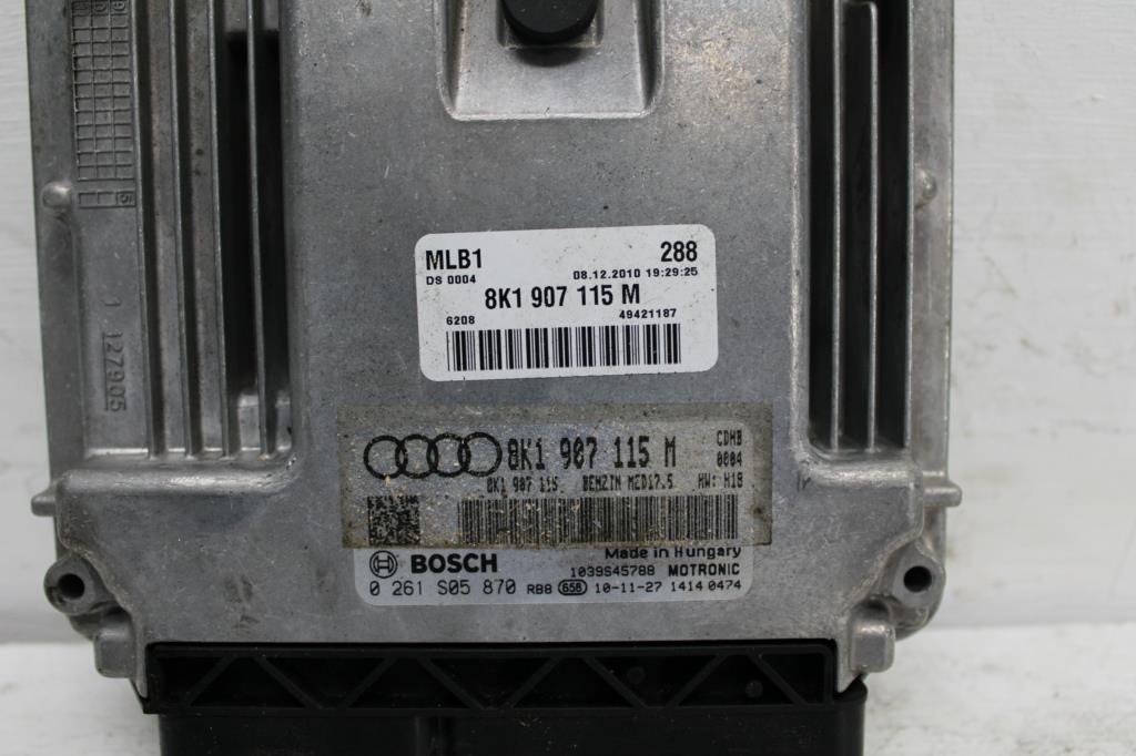 Audi, A4 Ecu Ecu, 1.8, Petrol, Ecu Only, P/N 8K1907115M, B8 8K, 02/08-01/16 J28133A