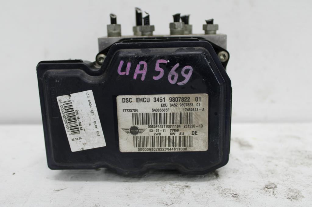 MINI, Cooper Abs Pump/Modulator R55/R56/R57/R60, P/N 34519807162, 08/10-12/16 J93877