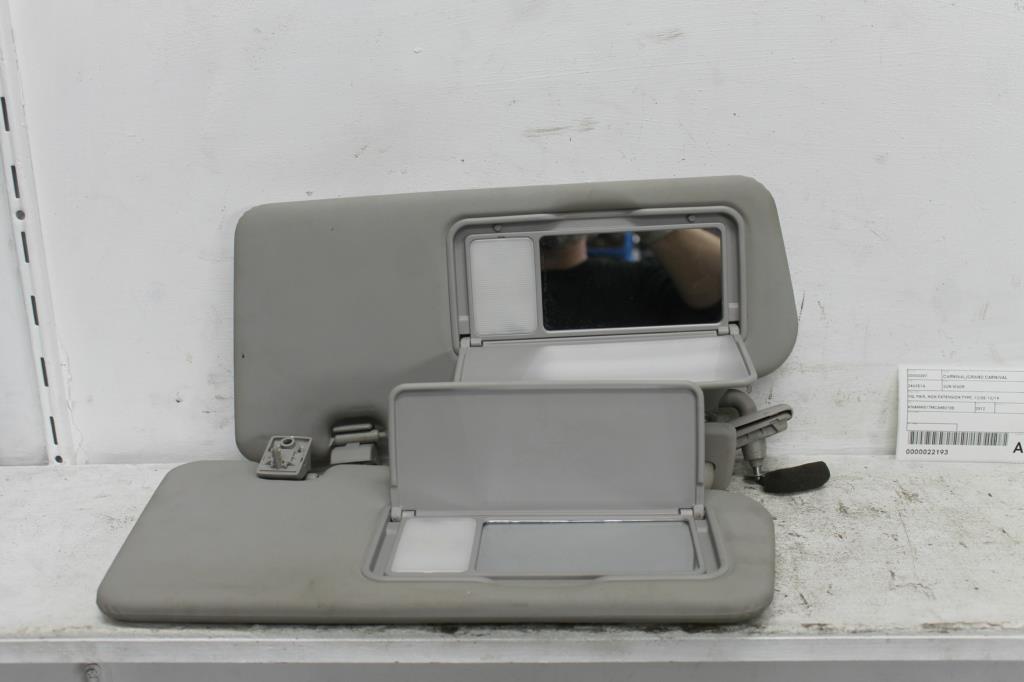 Kia, Carnival/Grand Carnival Sun Visor Vq Pair, Non Extension Type, 12/05 12/14