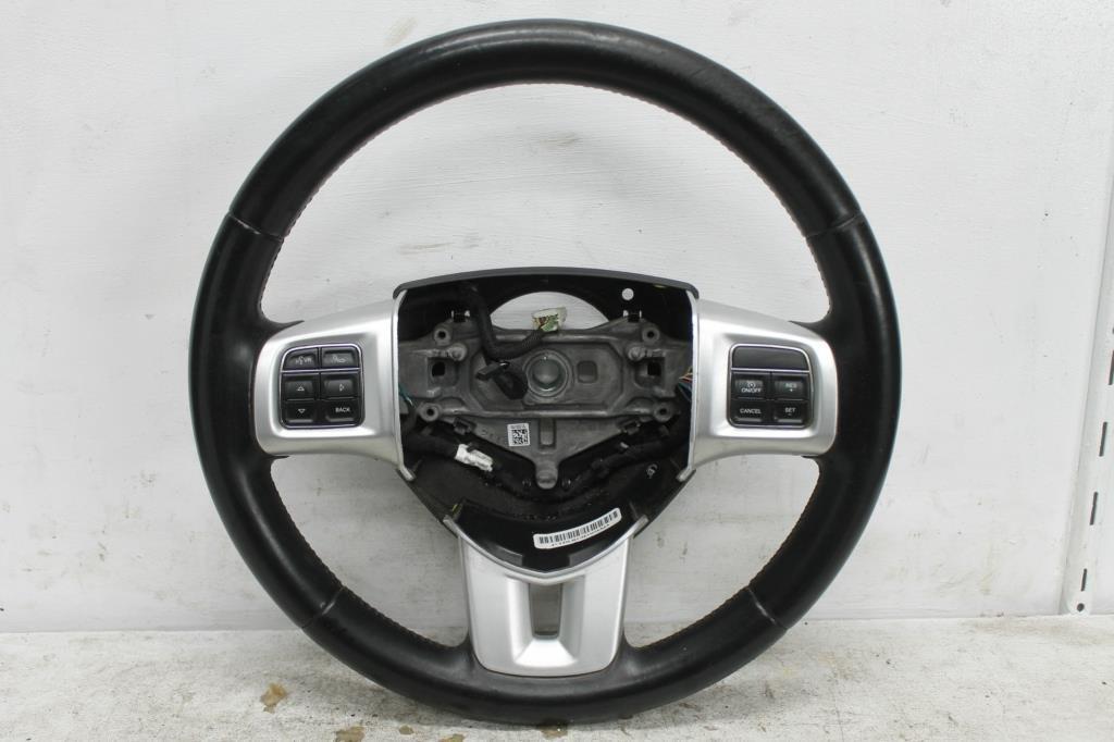Dodge, Journey Steering Wheel Leather Jc, 3 Spoke, W/ Audio Control, W/ Cruise Control Type, 07/11 12/16
