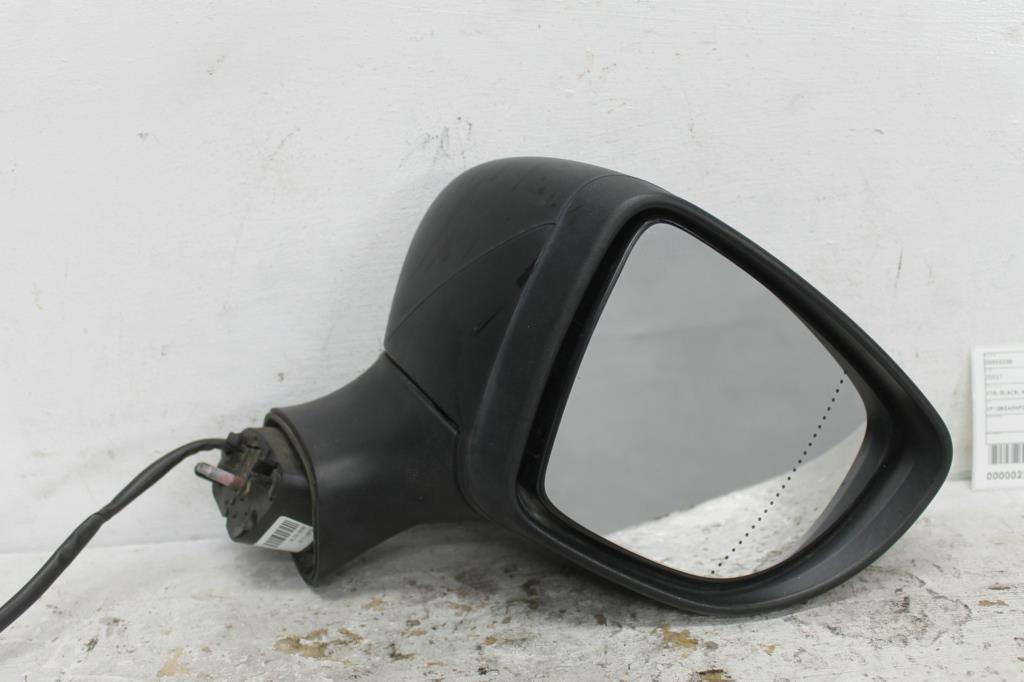 Renault, Clio Right Door Mirror X98 Black, Manual Folding (7 Wire), 09/13 07/16