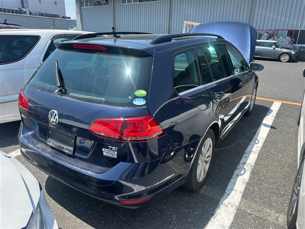 Volkswagen, Golf Rear Bumper Bumper Bar, Gen 7, Wagon, Non Park Sensor Type, 11/12-03/17