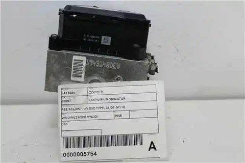 MINI, Cooper Abs Pump/Modulator R55/R56/R57 W/ Dsc Type 03/07 07/10
