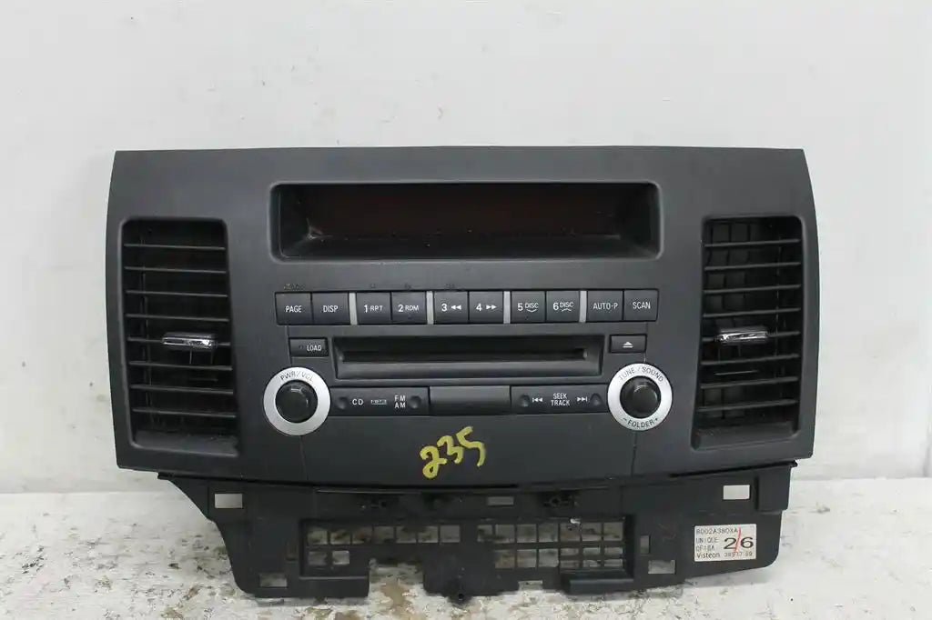 Mitsubishi, Lancer Stereo/Head Unit Dash Radio Control Panel/Control Unit Only Cj 07/07 06/12