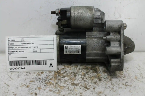 Peugeot, 508 Starter Motor Petrol 1.6 Vin Vf38*5Fv 07/11 02/15