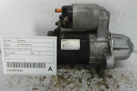 Suzuki, Kizashi Starter Motor Petrol Fr 2.4 J24B 12/09 01/17