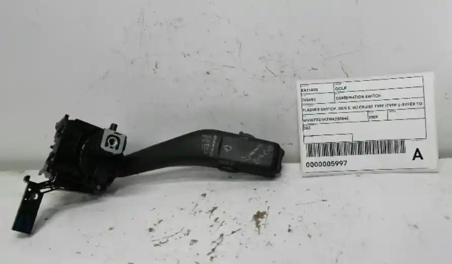 Volkswagen, Golf Combination Switch Flasher Switch Gen 5 W/ Cruise Type (Type 2 Refer To Image) 07/04 02/09