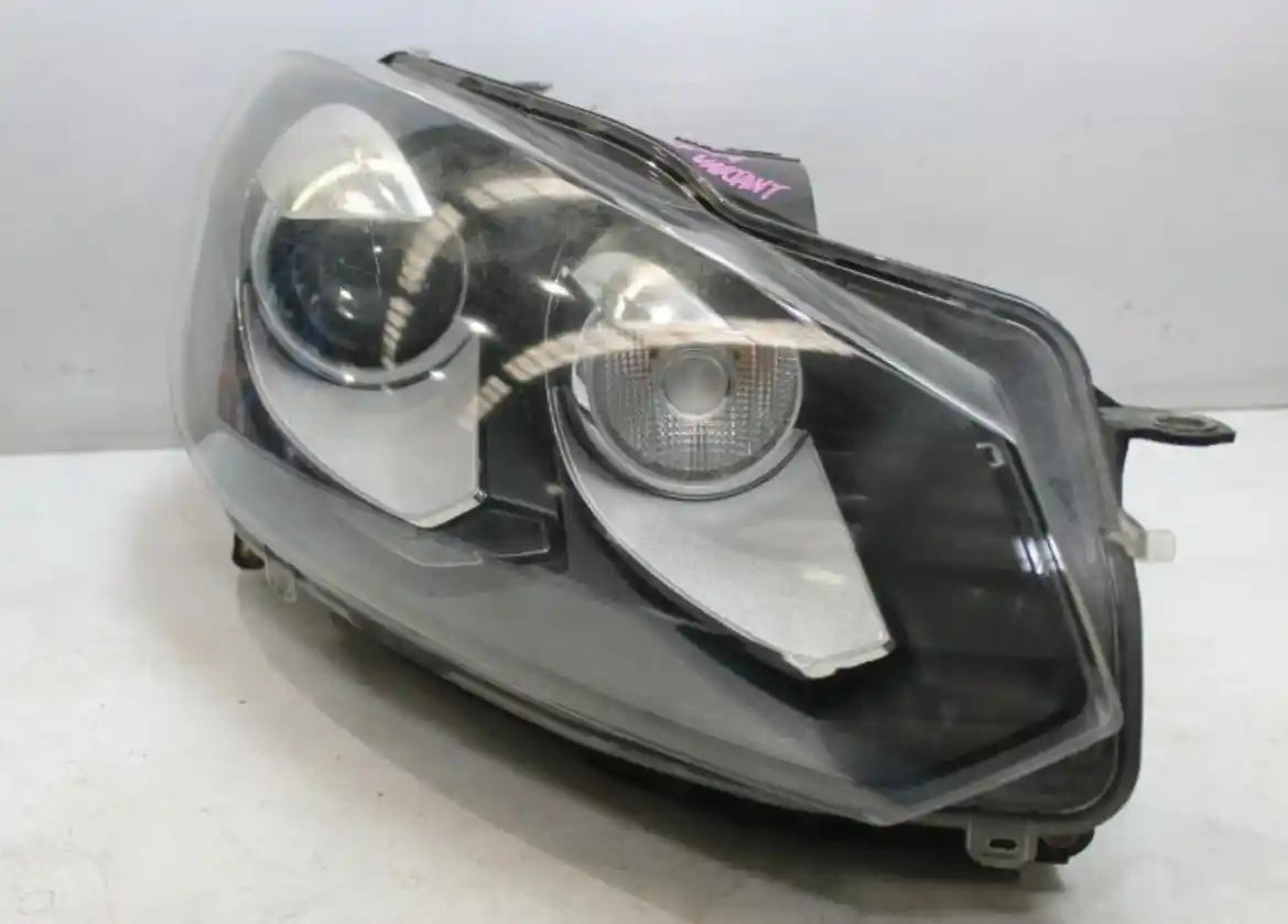 Volkswagen, Golf Right Headlamp Gen 6, Gti, Xenon Type, Chrome/Black, Non Daytime Running Lamp, 10/08-03/13 J0270