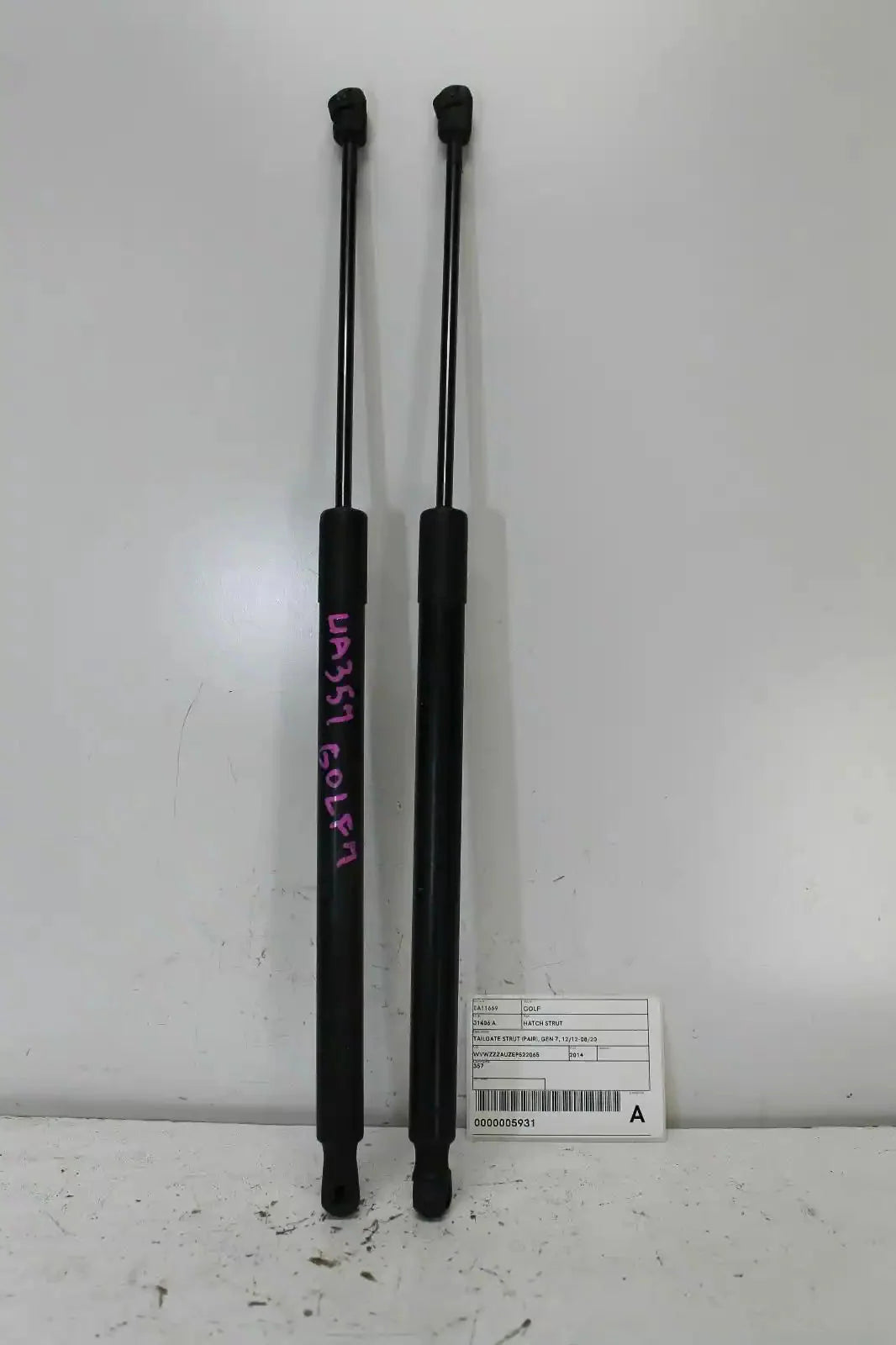 Volkswagen, Golf Hatch Strut Tailgate Strut (Pair) Gen 7 12/12 08/20