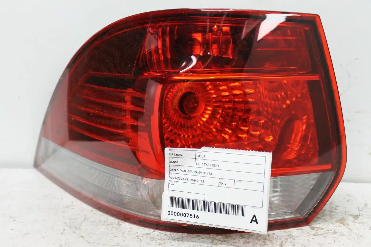Volkswagen, Golf Left Taillight Gen 6 Wagon 09/09 01/13