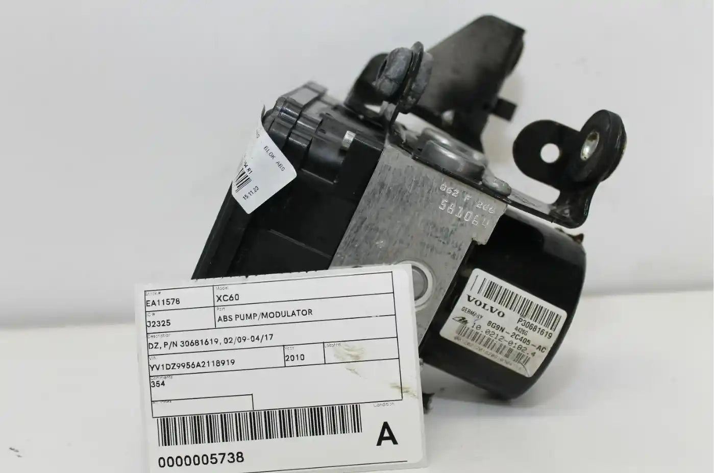 Volvo, Xc60 Abs Pump/Modulator Dz P/N 30681619 02/09 04/17