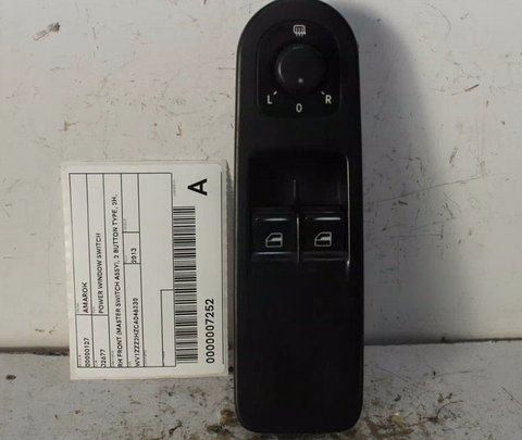 Volkswagen, Amarok Power Window Switch Rh Front (Master Switch Assy) 2 Button Type 2H 10/10 09/22