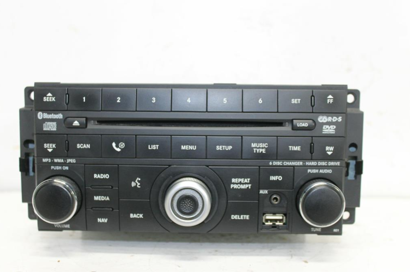 Dodge, Journey Stereo/Head Unit 6 Disc Cd Stacker Media Centre 831N 6Cd/Dvd/Hdd/Nav Radio (Re1) Jc 05/08 07/11