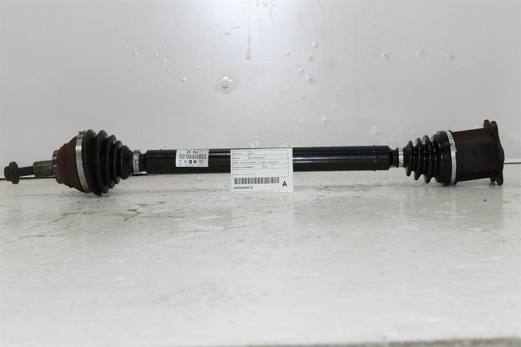 Volkswagen, Golf Right Driveshaft Front Auto T/M Diesel 2.0 Gen 6 10/08 03/13