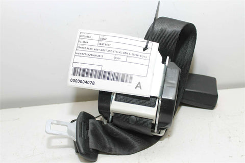 Volkswagen, Golf Seat Belt Centre Rear Assy (Belt And Stalk) Gen 6 10/08 03/13
