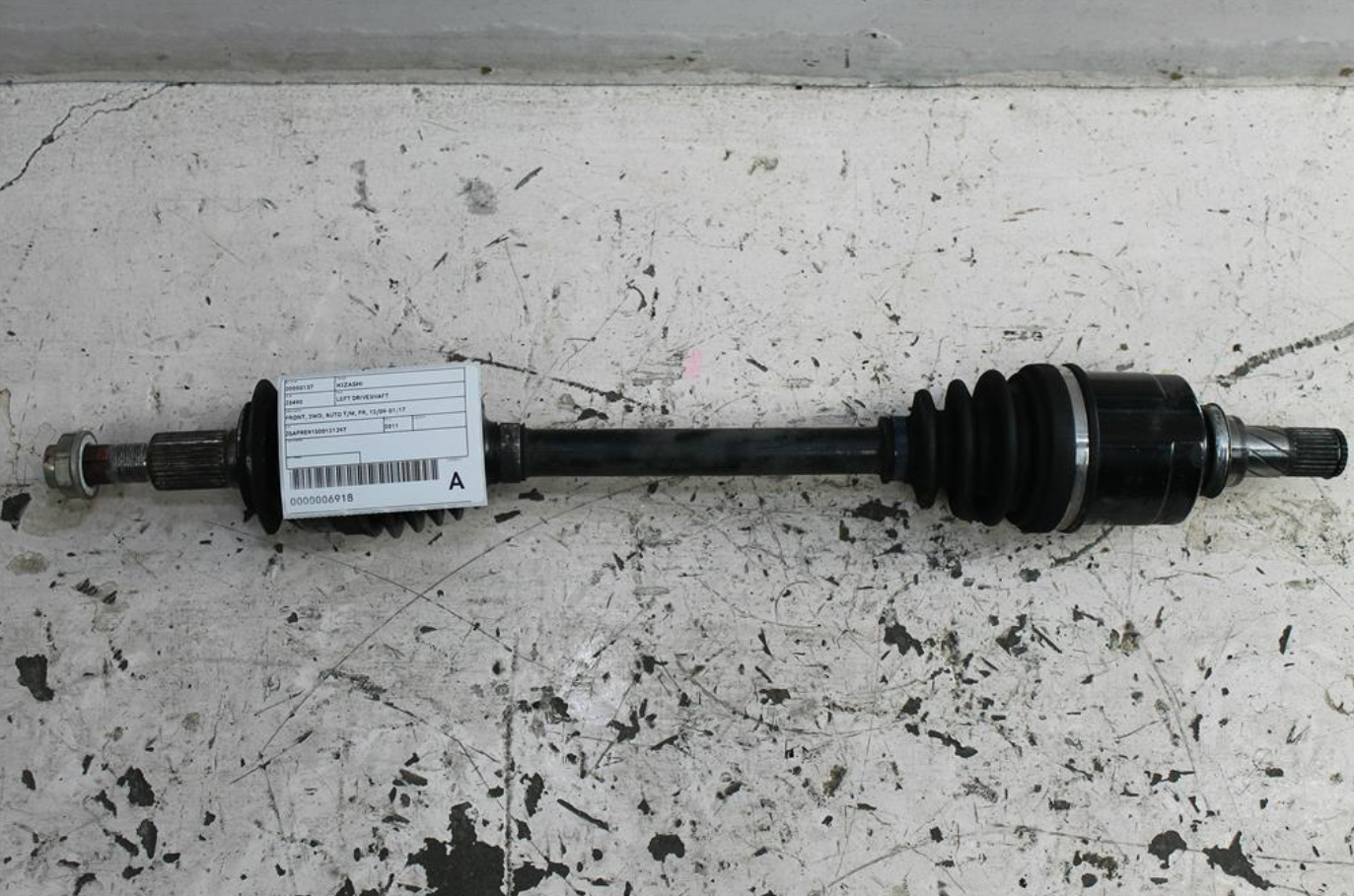 Suzuki, Kizashi Left Driveshaft Front 2Wd Auto T/M Fr 12/09 01/17