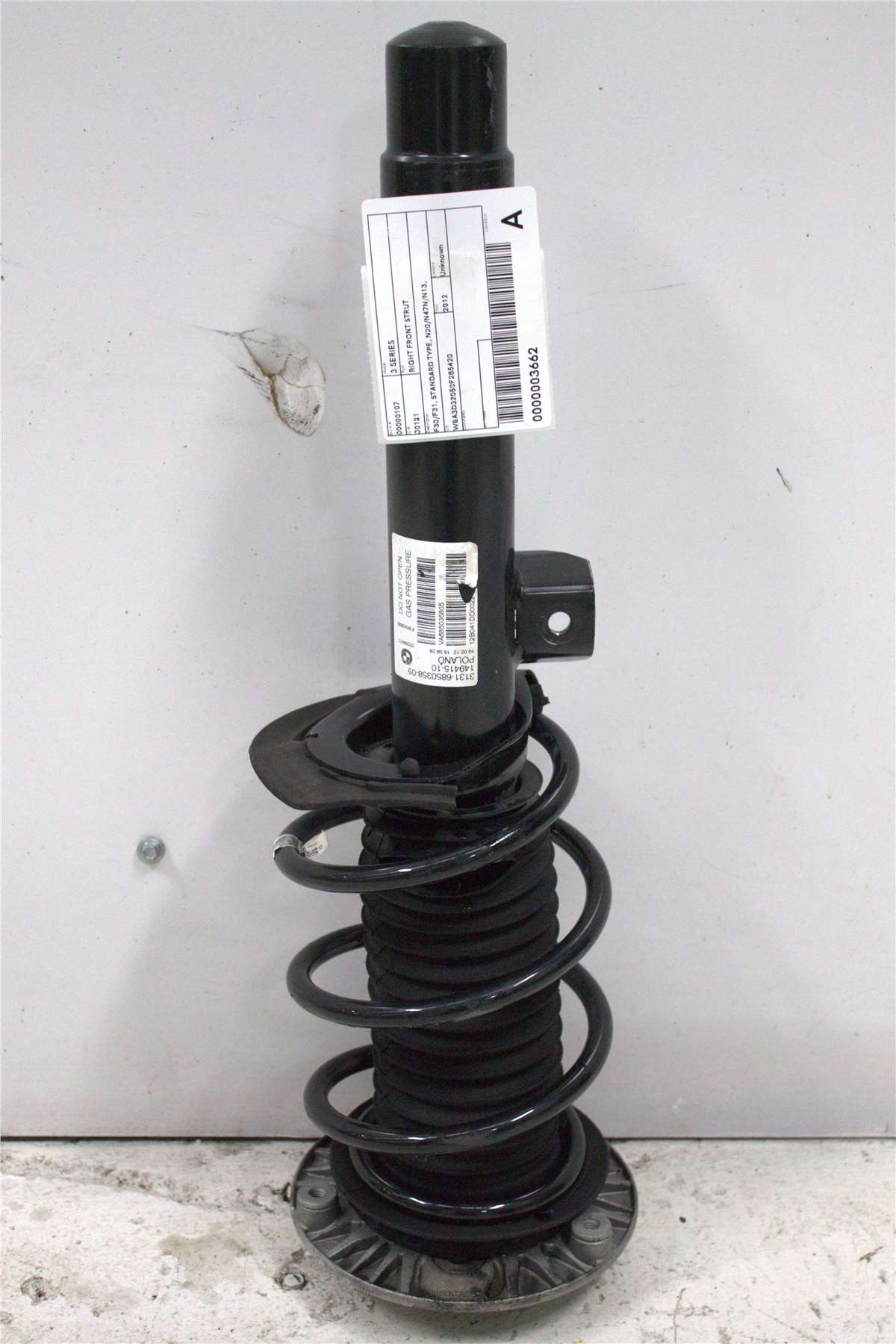 BMW, 3 Series Right Front Strut F30/F31 Standard Type N20/N47N/N13 320I/328I/320D/316I/318D 11/11 12/15