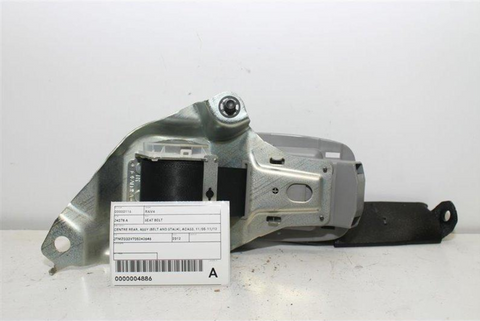 Toyota, Rav4 Seat Belt Centre Rear Assy (Belt And Stalk) Aca33 11/05 11/12