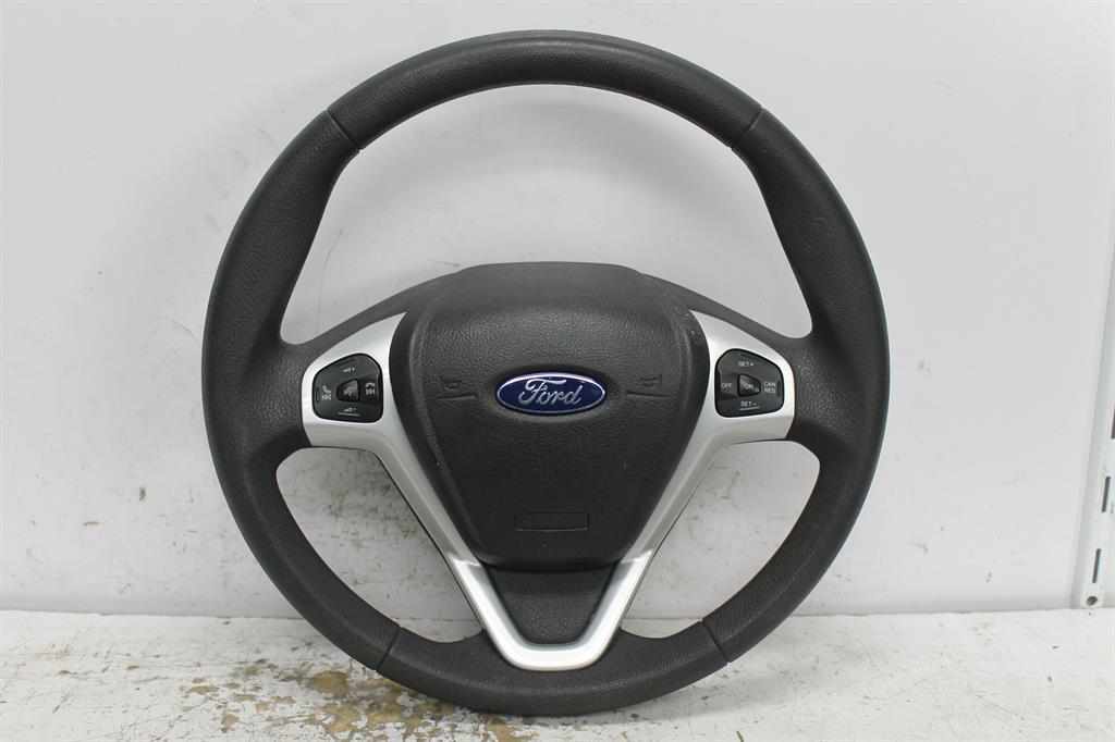 Ford, Ecosport Steering Wheel Bk Bl Vinyl W/Audio Controls Type 11/13 01/20