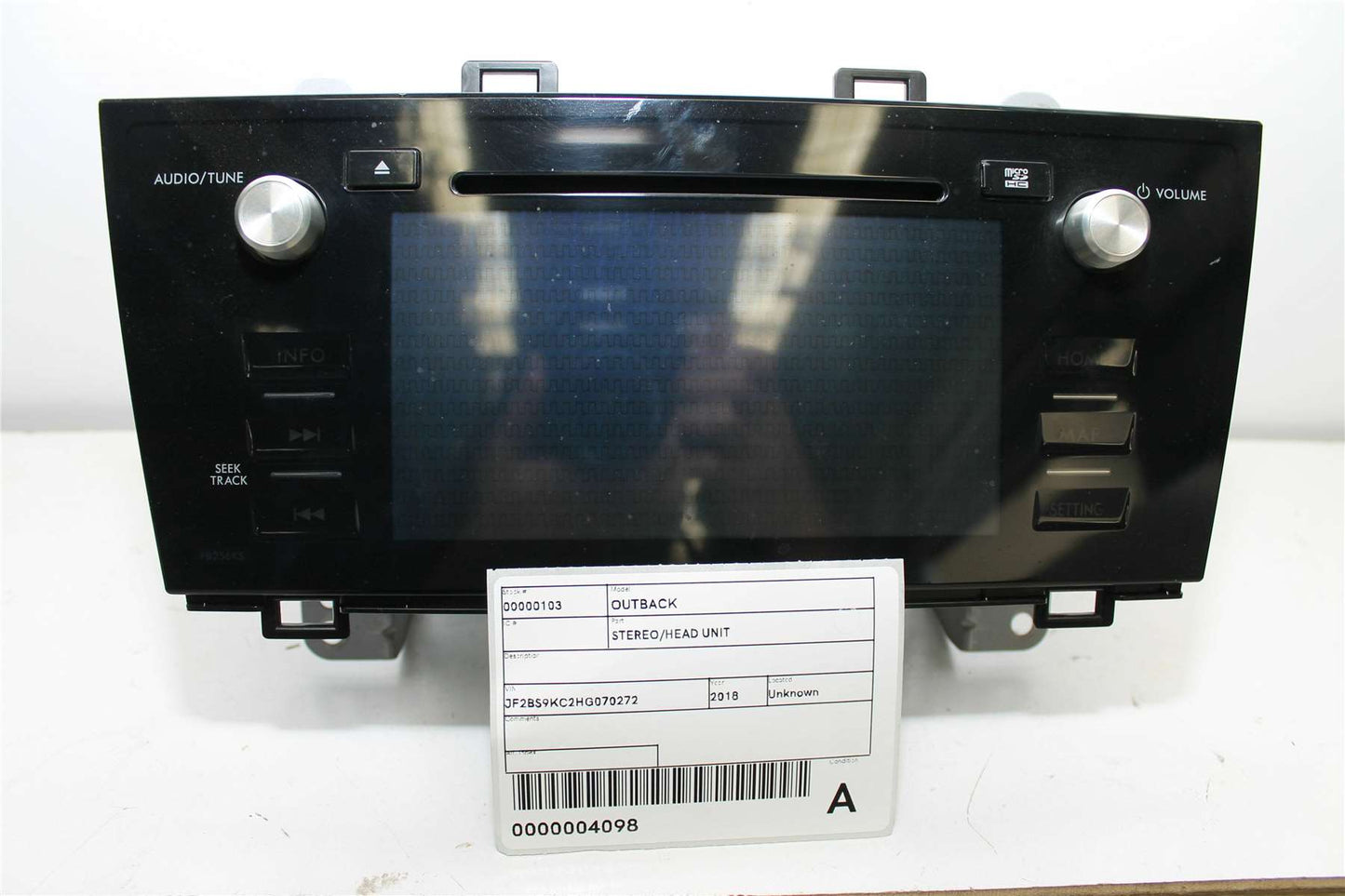 Subaru, Outback Stereo/Head Unit Amplifier P/N 86221Al010 6Th Gen 12/17 12/20