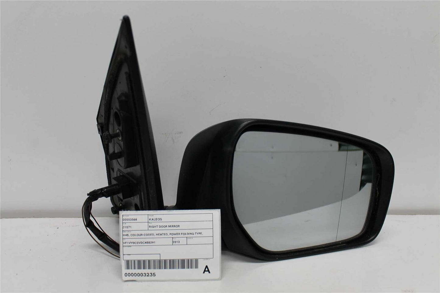 Renault, Koleos Right Door Mirror H45 Colour Coded Heated Power Folding Type 11/11 08/13