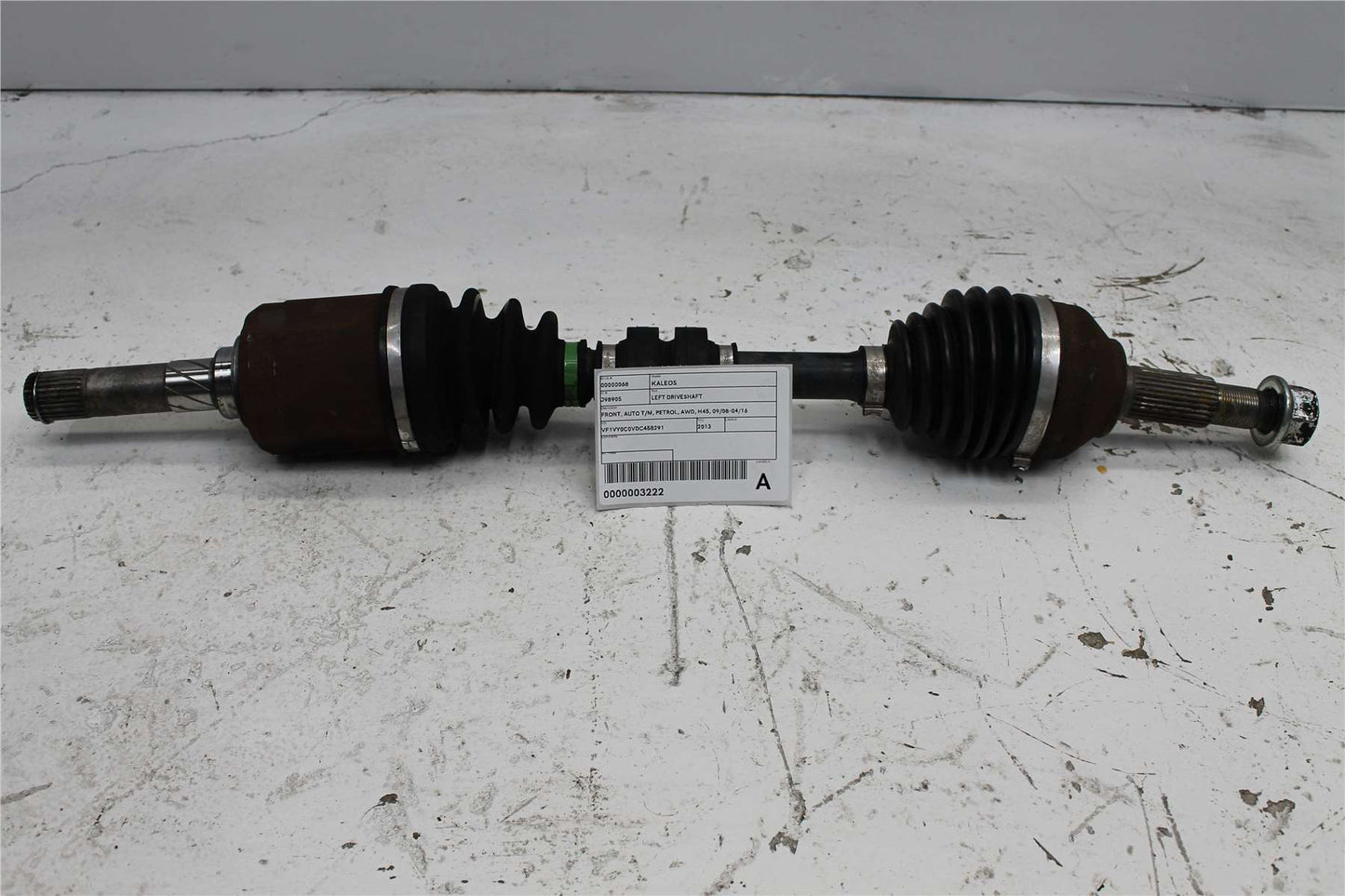 Renault, Koleos Left Driveshaft Front Auto T/M Petrol Awd H45 09/08 04/16