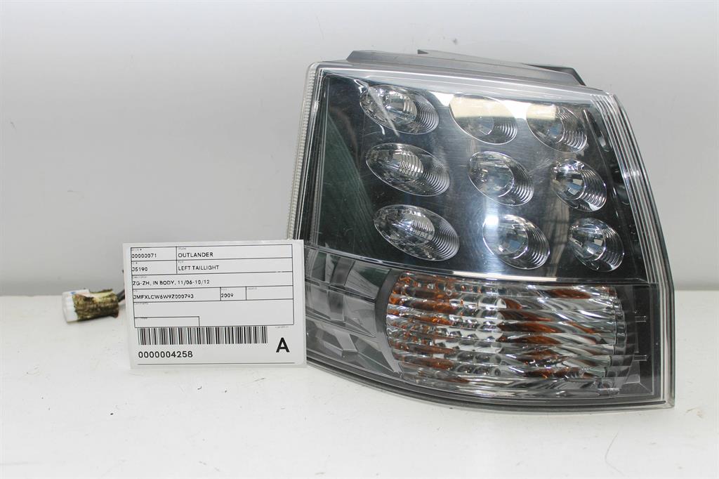 Mitsubishi, Outlander Left Taillight Zg Zh In Body 11/06 10/12