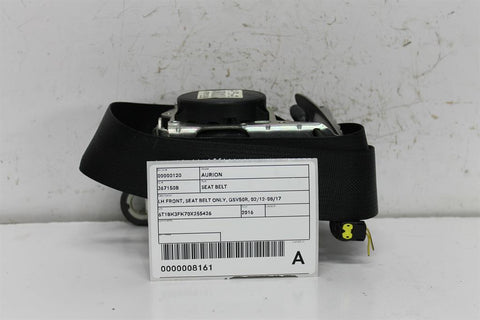 Toyota, Aurion Seat Belt Lh Front Seat Belt Only Gsv50R 02/12 08/17