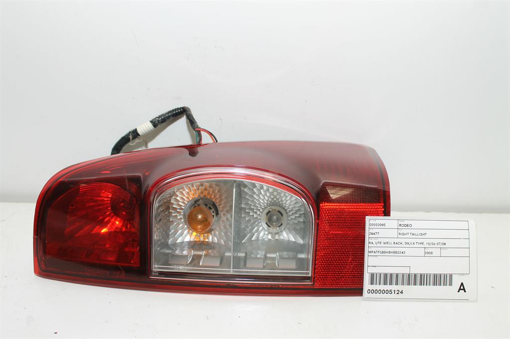 Holden, Rodeo Right Taillight Ra Ute Well Back Dx/Lx Type 10/06 07/08
