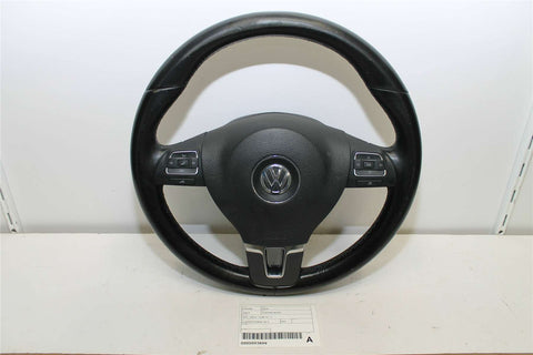 Volkswagen, Golf Steering Wheel Leather Standard Non Paddle Shift Type Gen 6 10/08 01/16