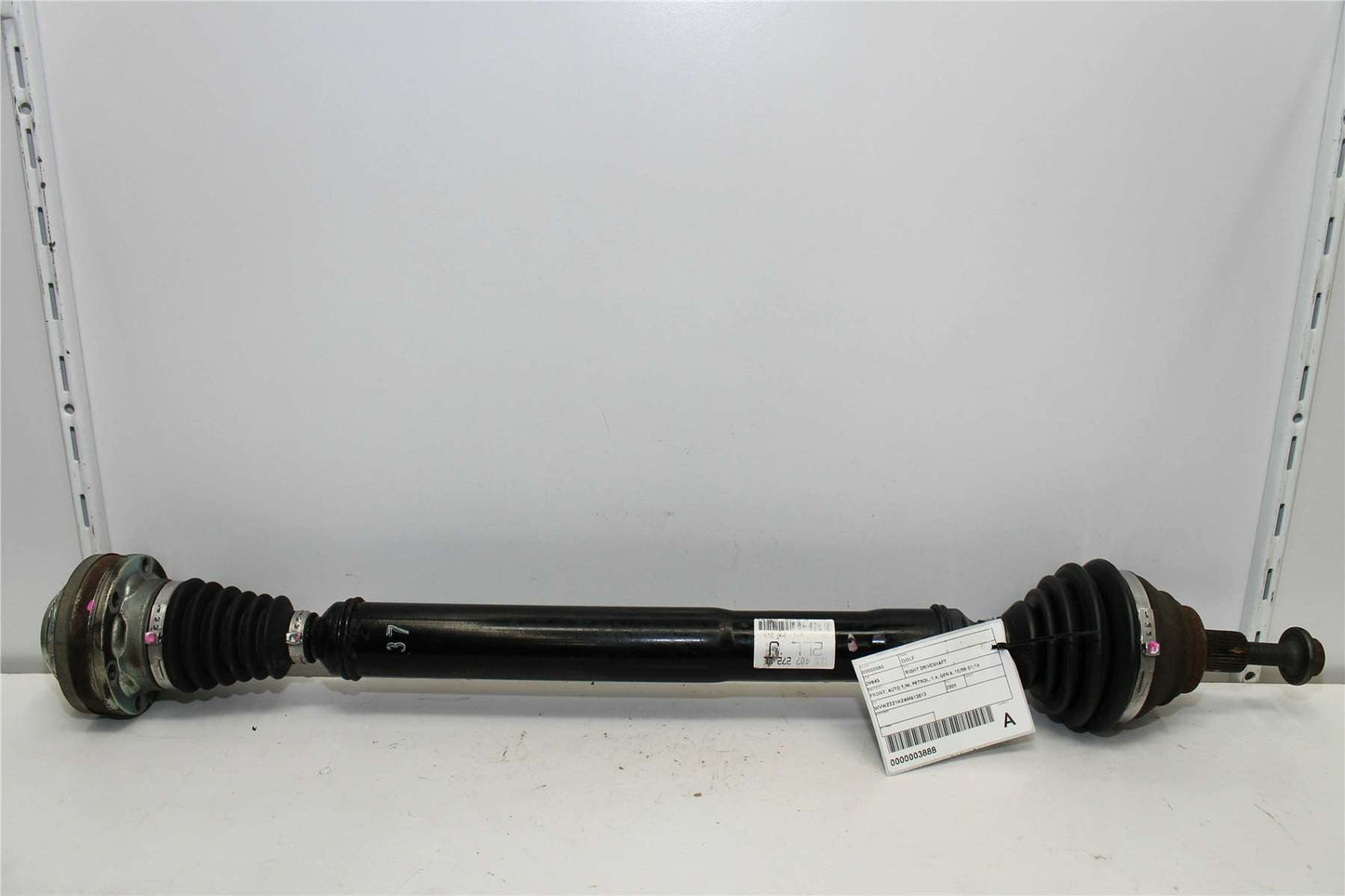 Volkswagen, Golf Right Driveshaft Front Auto T/M Petrol 1.4 Gen 6 10/08 01/16