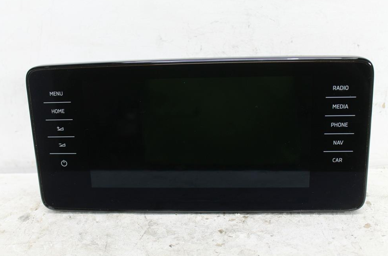 Skoda, Kamiq Stereo/Head Unit Display Unit 9.2 In Touchscreen W/ Sat Nav Type Nw 06/20
