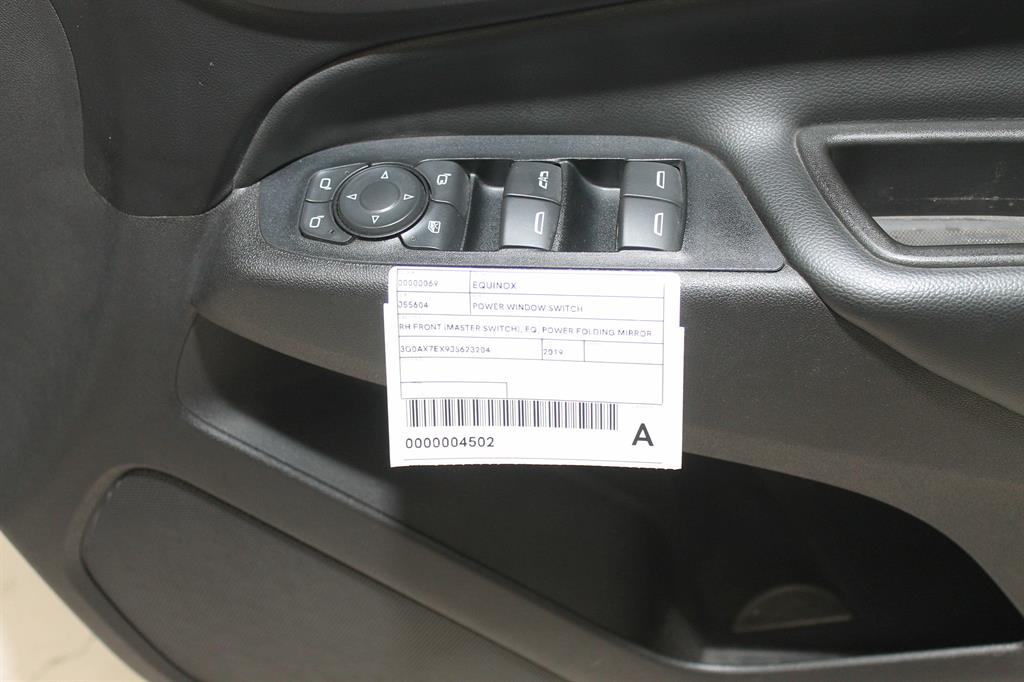 Holden, Equinox Power Window Switch Rh Front (Master Switch) Eq Power Folding Mirror Type 09/17 12/20