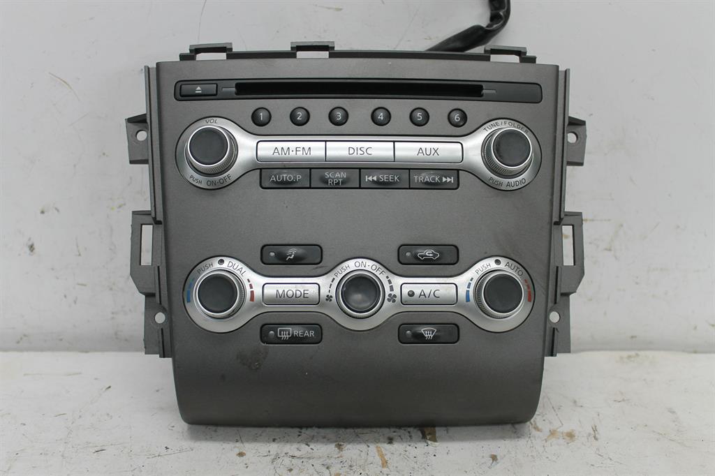 Nissan, Murano Stereo/Head Unit Heating/Cooling/Audio Control Panel Single Disc Cd Player Z51 09/11 01/15