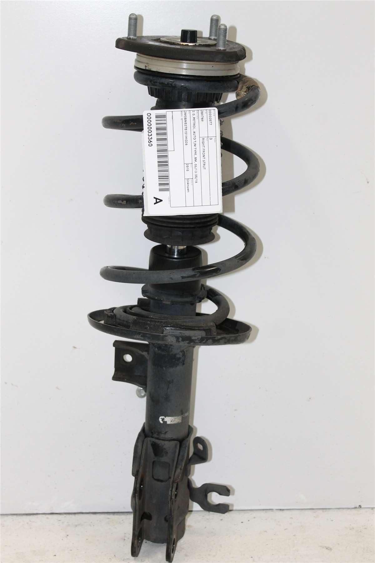 Mazda, 3 Right Front Strut 2.0 Petrol Auto T/M Type Bm 06/13 05/16