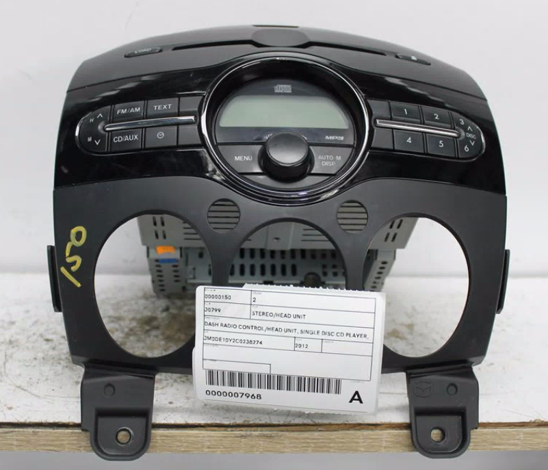 Mazda, 2 Stereo/Head Unit Dash Radio Control/Head Unit Single Disc Cd Player Mp3 Only De Series 05/10 09/14