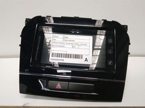 Suzuki, Vitara Stereo/Head Unit Headunit & Display 7In Sat Nav Vitara Ly (Vin Tsm) 06/15 10/18