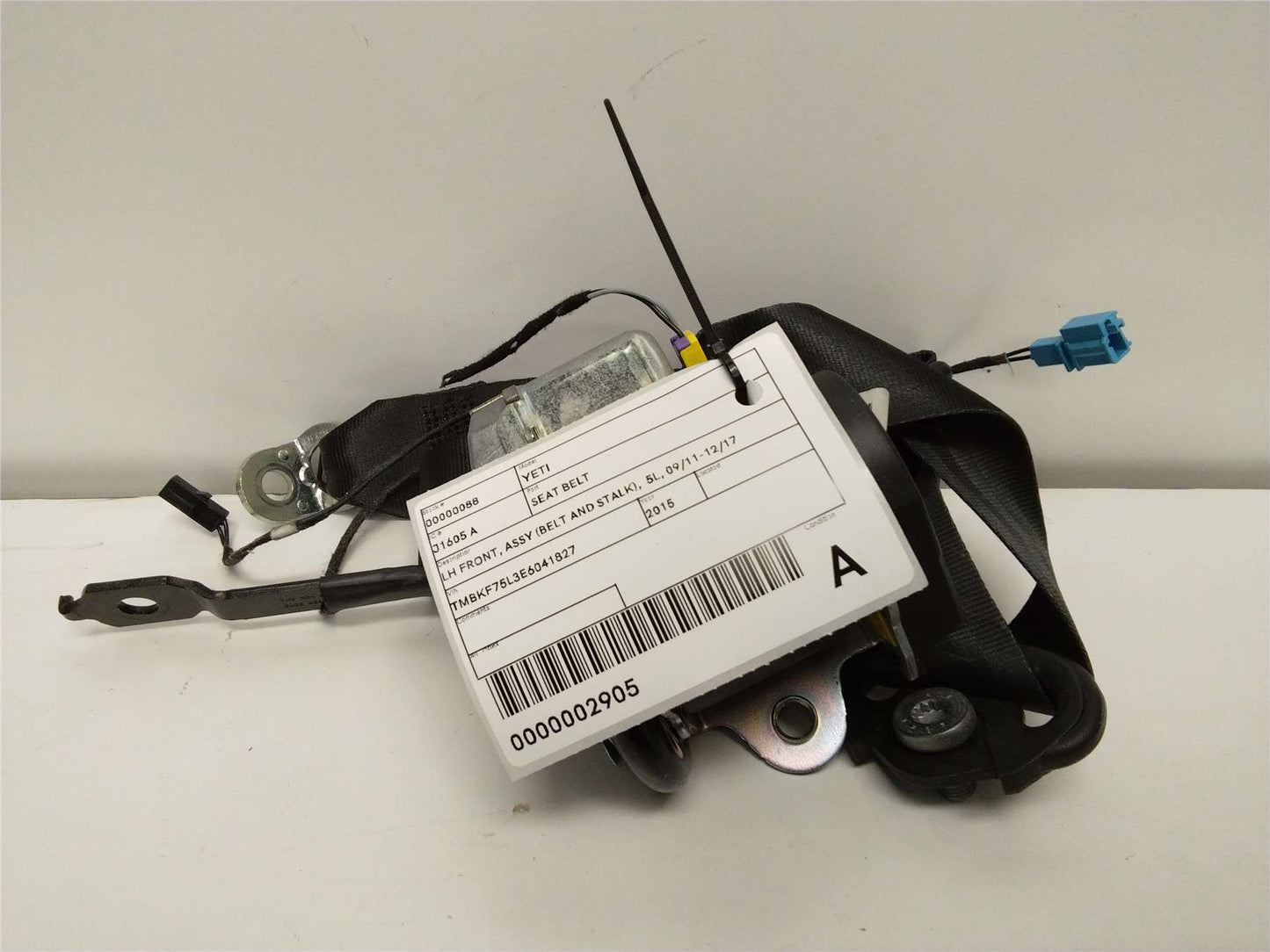Skoda, Yeti Seat Belt Lh Front Assy (Belt And Stalk) 5L 09/11 12/17