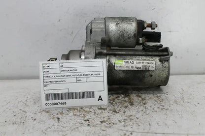Audi, A3 Starter Motor Petrol 1.6 Bgu/Bse Code Auto T/M Bosch 8P 06/04 03/11