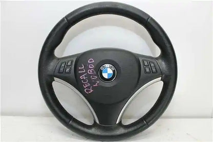 BMW, 3 Series Steering Wheel Leather Sports Non Paddle Shift Type W/ Black/Silver Hub Type E91/E92/E93 09/06 09/13